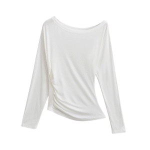 Women Spring New Chic Fashion Pleated Blouse Bottoming Shirt Long Sleeve Vintage Slim Fit Casual Female Shirt Tops Mujer