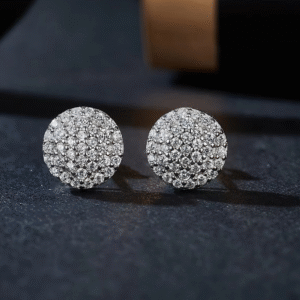 925 sterling silver VVS moissanite diamond earrings, high-end fashion jewelry S925 silver female earrings