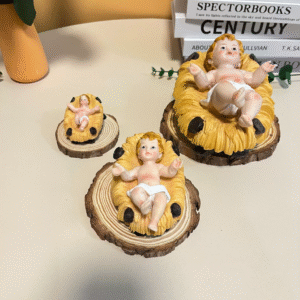 Christmas decorations, Catholic gifts, Nativity manager scene statue, resin holy children's decorations, Holy Infant Jesus Christ statue