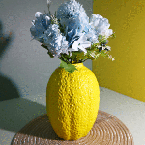 Nordic Lemon Ceramic Vase Hydroponic Flower Display Fresh Desktop Ins Style Desktop Ornament