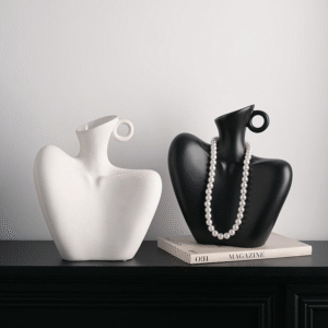 High quality modern ceramic body vases are used for home decoration in living rooms, TV cabinets, pottery, and enamel decorations