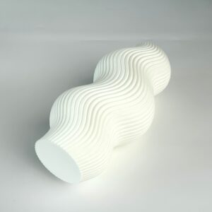 Modern wave shaped 3D printed vase desktop decoration desktop decoration