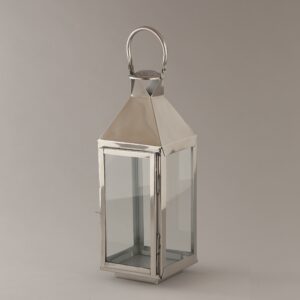 High Quality Metal Glass Gold Lantern Set Home Decor Christmas Candle Holder Transparent Glasses  Wood Candle Holders