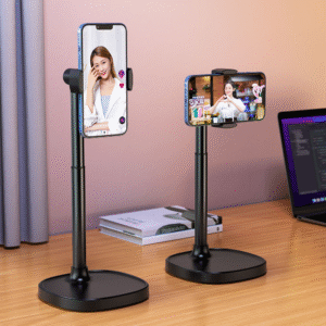 Multi-Material Phone Holder, 130mm Non-Slip Base, 21-32cm Telescopic
