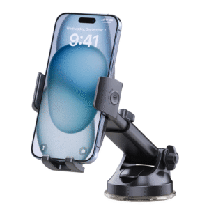 Waterproof Universal Car Phone Mount PC Material Flexible Strong Suction Telescopic for Windshield Dashboard Fit