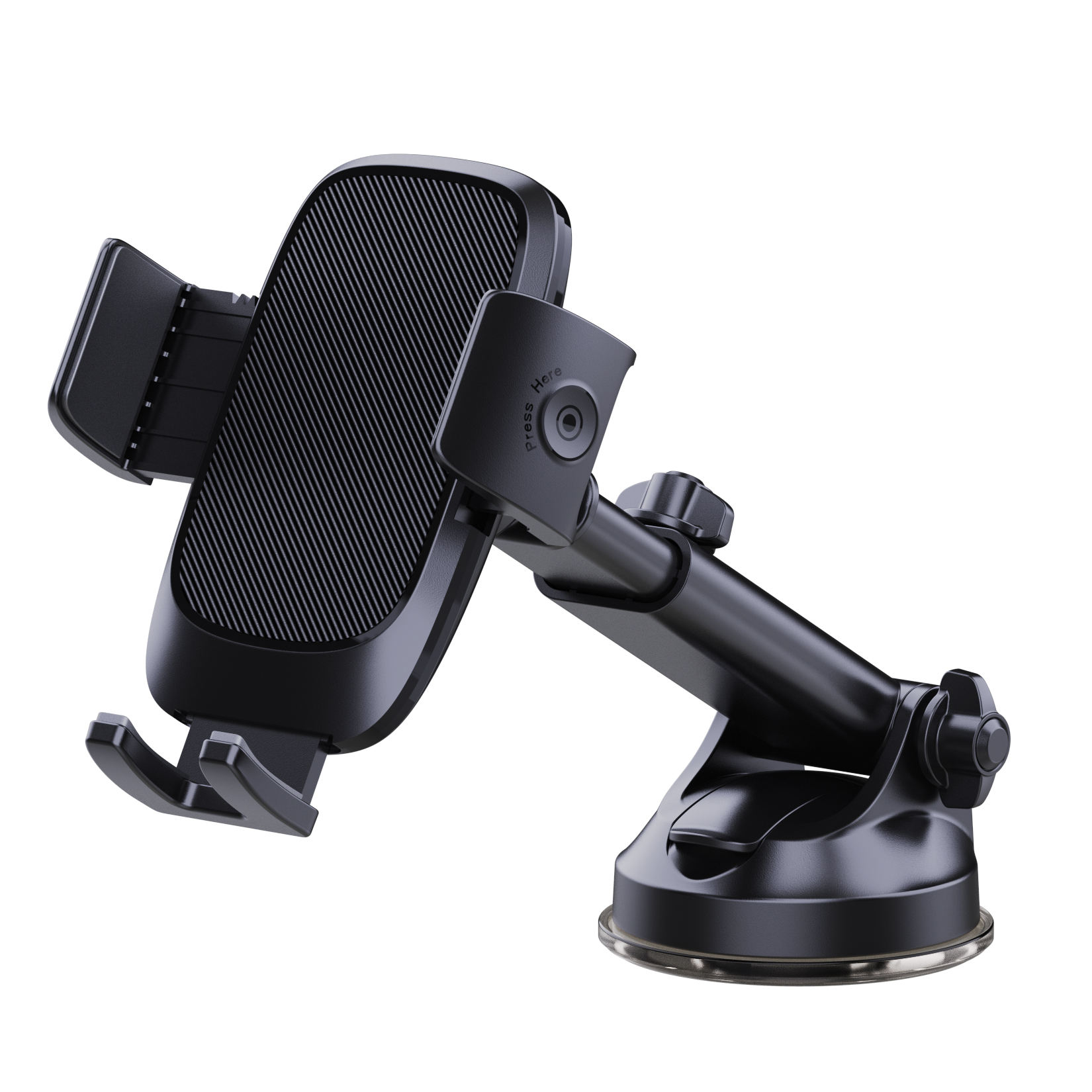 Waterproof Universal Car Phone Mount PC Material Flexible Strong Suction Telescopic for Windshield Dashboard Fit - Image 2