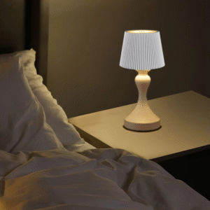 New Arrival Luxury European Modern Indoor Bedroom Roman Column Luxury Metal Touch Control Rechargeable Night Lamp Cordless
