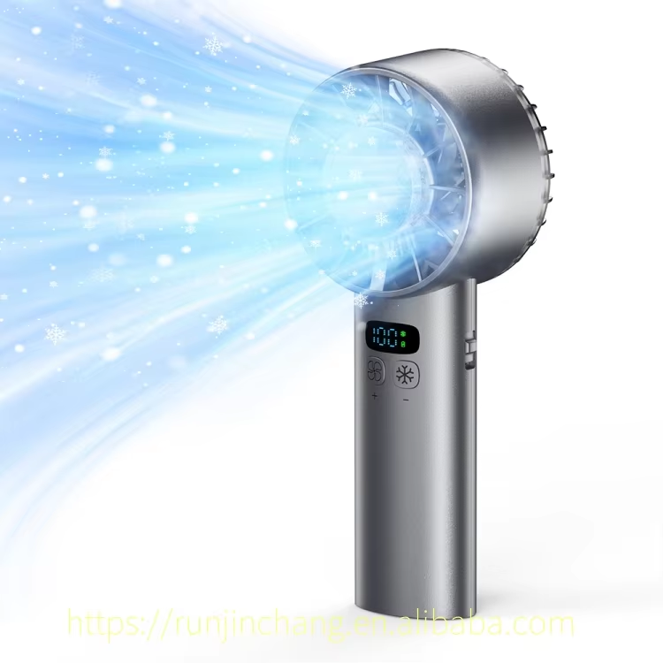 100 Gears Speed Handheld Mini Cooling Fan 5200mAh USB Type C Charging Portable Fan H09 - Image 9